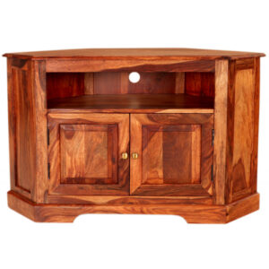 TV stolík rohový 110x70x50 indický masív palisander