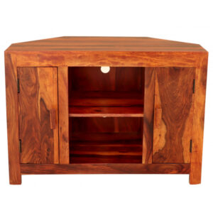 TV stolík rohový Kali 110x70x50 indický masív palisander