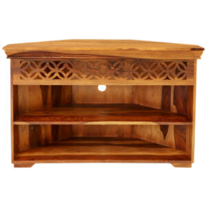 TV stolík rohový Mira 110x70x50 indický masív palisander