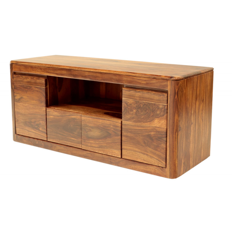 TV stolík Tina 140x60x45 indický masív palisander – Obrázok 2