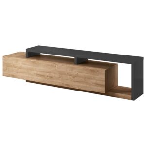 TV stolík Bota 40 Antracit/Dub Ribbec