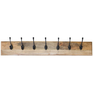 Vešiak Devi s 7 háčikmi 100x15x2,5 indický masív mango