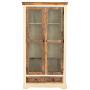 Vitrína Agni 100x190x45 indický masív mango