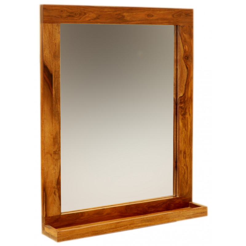 Zrkadlo 65x80 indický masív palisander – Obrázok 2