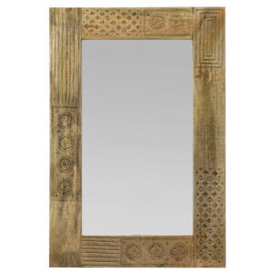 Zrkadlo Manu 90×60 indický masív mango