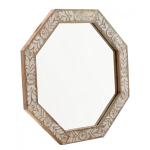 Zrkadlo Sita 60×60 indický masív mango