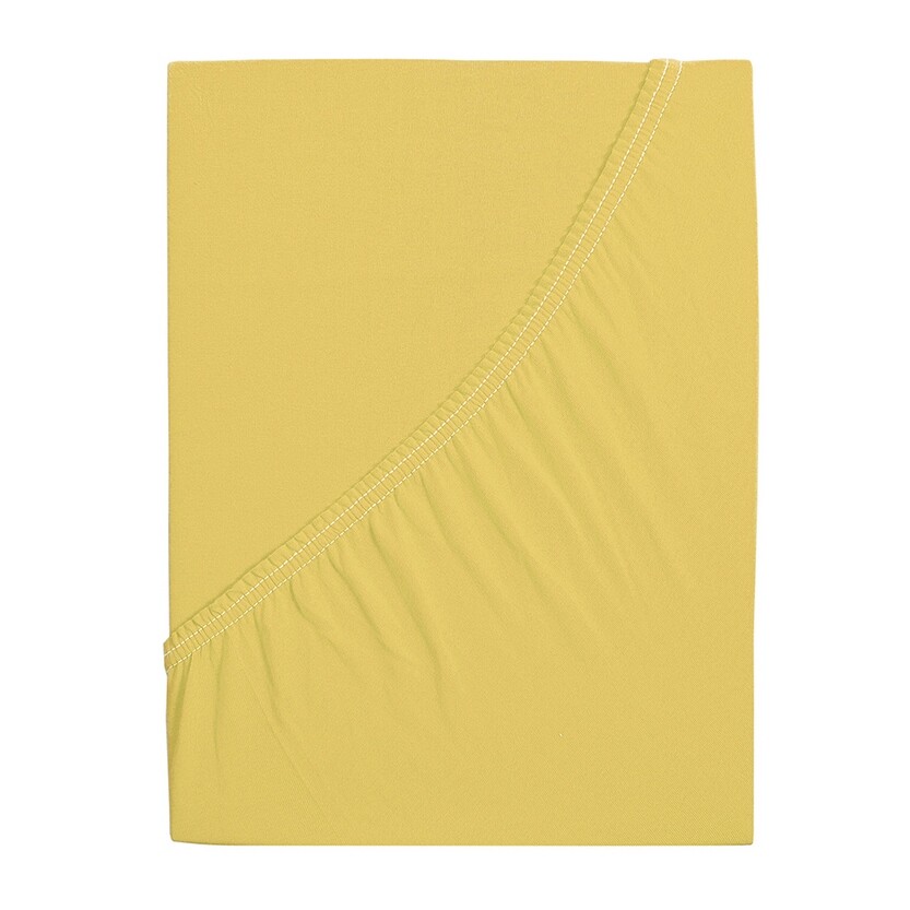 4Home jersey prestieradlo Ideál žltá, 200 x 200 cm – Obrázok 2