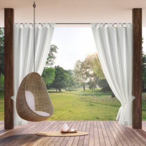 ArtFir Záves na terasu GARDEN PU | biela 155 x 200 cm