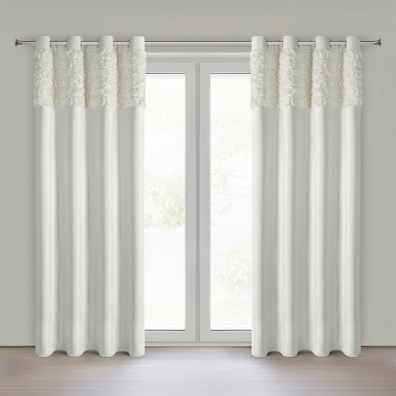 ArtFir Záves ROSES 13 K | krémová 140 x 250 cm