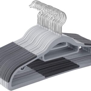 SONGMICS Vešiaky na šaty sivé 42 cm 30 ks