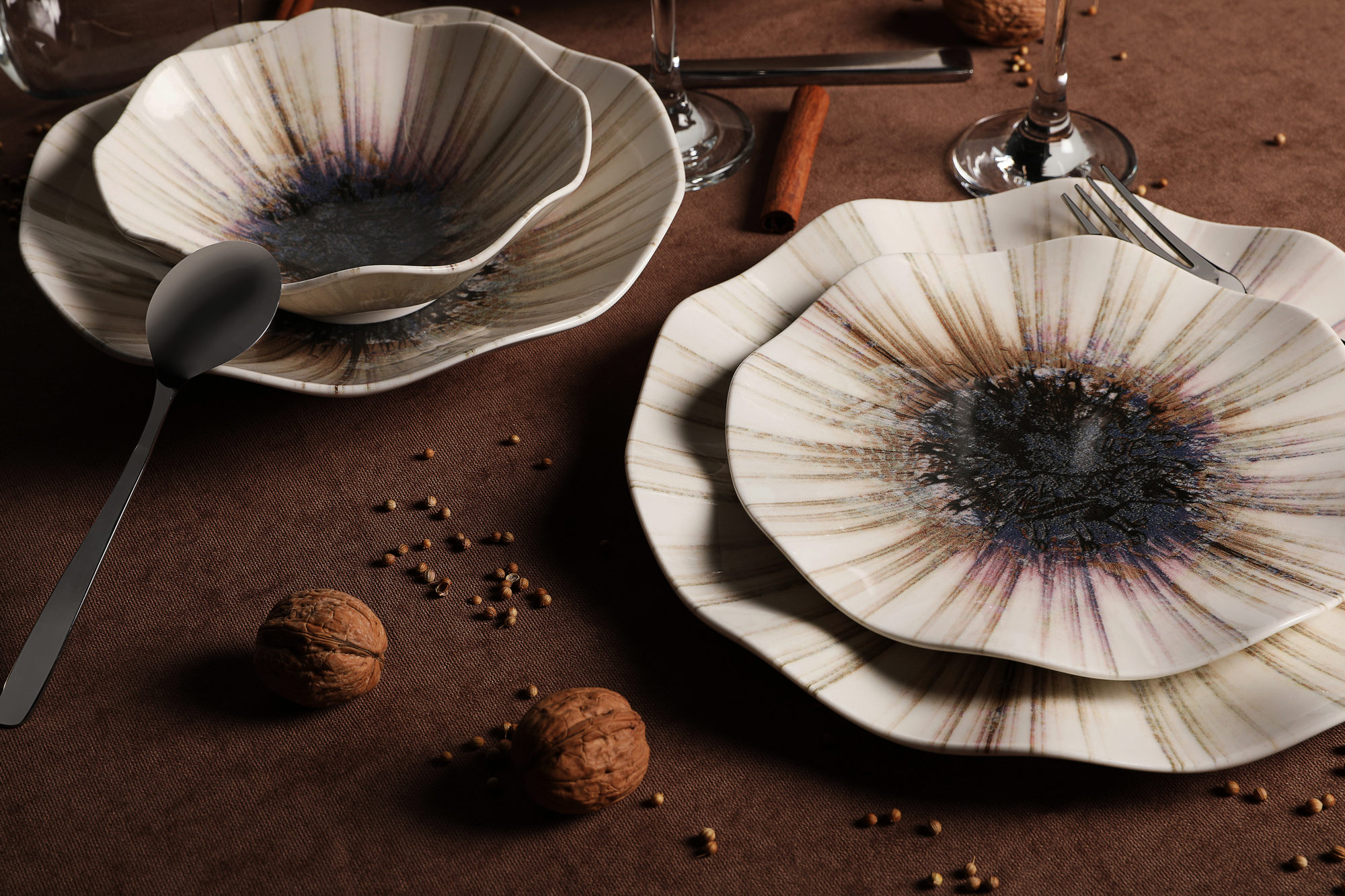 ASIR Porcelánová jedálenská súprava 24 ks POPPY – Obrázok 4