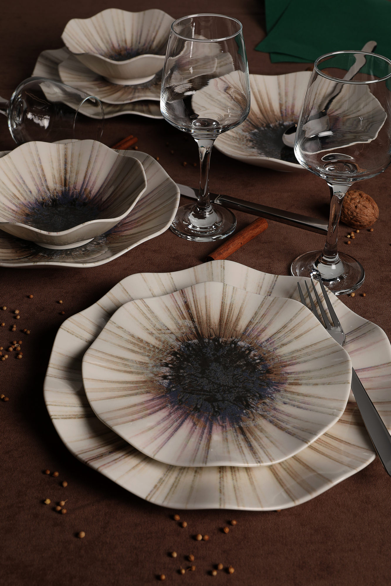 ASIR Porcelánová jedálenská súprava 24 ks POPPY – Obrázok 6