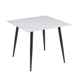 Jedálenský stôl ADRIA 70×70 biely mramor