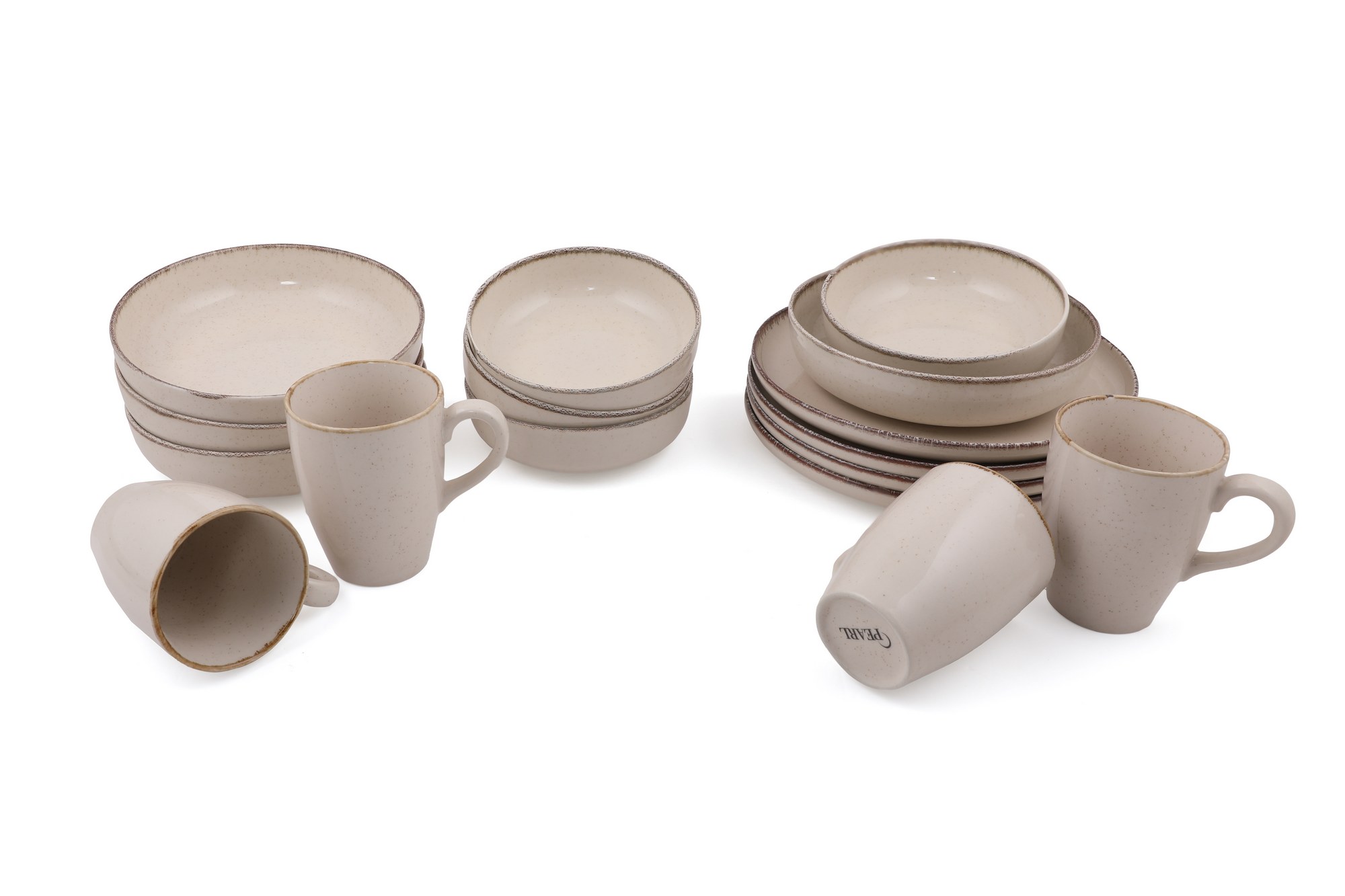 ASIR Porcelánová jedálenská súprava (16 ks) béžová – Obrázok 11