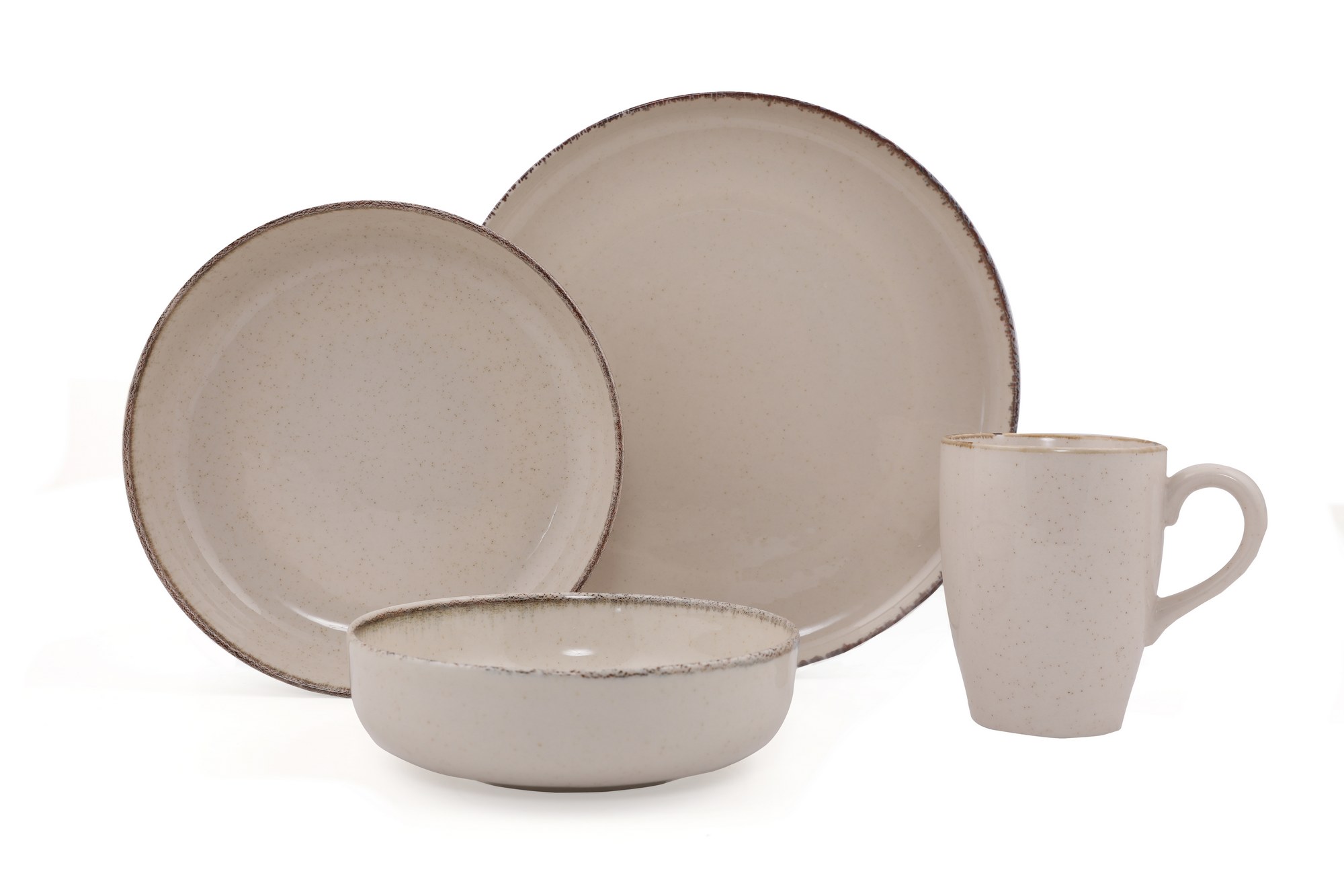 ASIR Porcelánová jedálenská súprava (16 ks) béžová – Obrázok 6