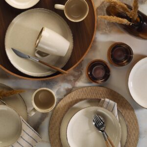 ASIR Porcelánová jedálenská súprava (16 ks) béžová