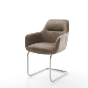 Jedálenská stolička Pejo-Flex mikrovlákno taupe vintage jedálenská
