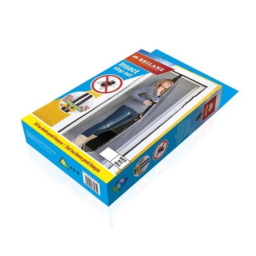 BRILANZ Sieť na dvere proti hmyzu - biela 100x210cm – Obrázok 3