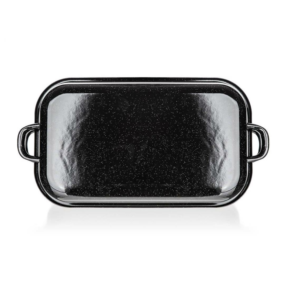 Banquet 2-dielny hranatý smaltovaný pekáč CULINARIA Black, 35 cm – Obrázok 5