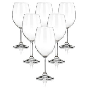 Banquet 6-dielna sada pohárov na červené víno LEONA, 430 ml