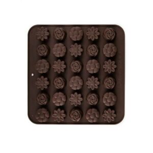 Banquet Formičky na čokoládu silikonové Culinaria Brown 21,4×20,6 cm mix tvarů