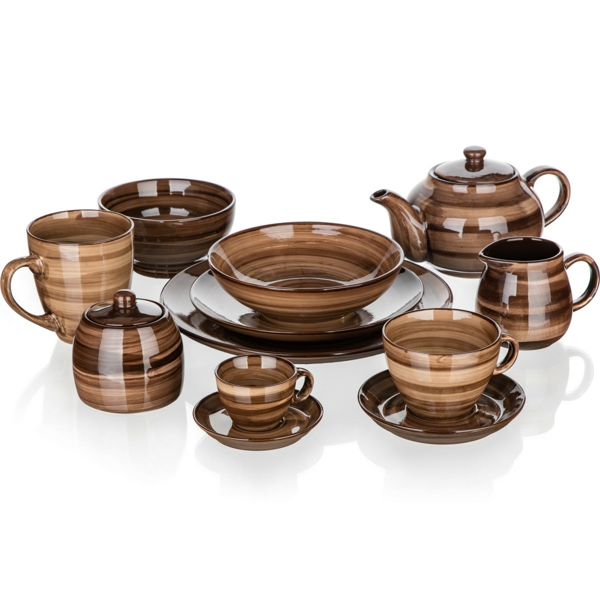 Banquet Súprava 6 misiek Palas 14,3 cm, hnedá – Obrázok 3