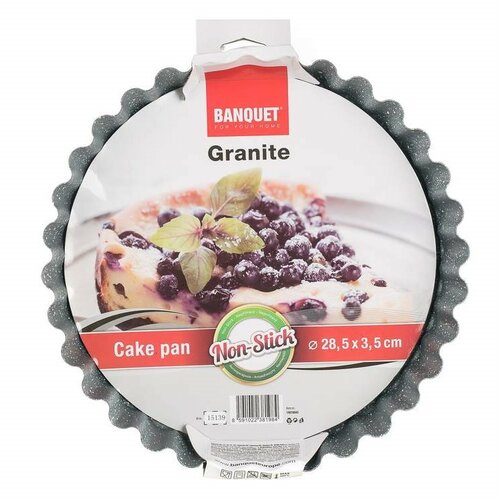 Banquet Vlnitá forma na koláč Granite – Obrázok 2