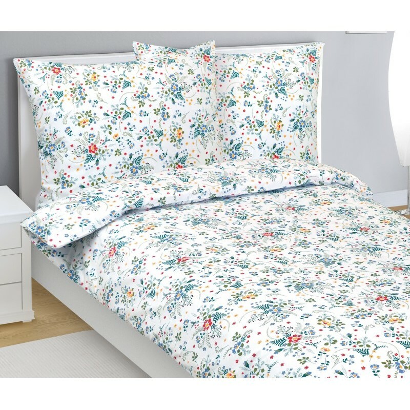 Bellatex Bavlnené obliečky Nezábudka, 140 x 220 cm, 70 x 90 cm