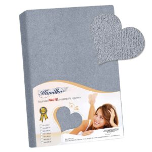 Bellatex Froté prestieradlo Kamilka modrosivá, 140 x 200 cm