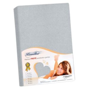 Bellatex Froté prestieradlo Kamilka stredne sivá, 180 x 200 cm, 180 x 200 cm