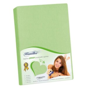 Bellatex Jersey prestieradlo Kamilka jarná zelená, 140 x 200 cm, 140 x 200 cm