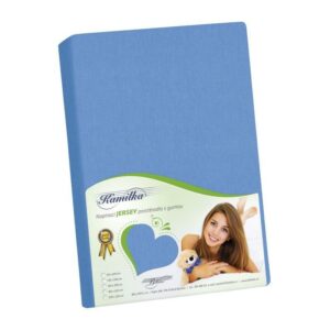 Bellatex Jersey prestieradlo Kamilka modrá, 180 x 200 cm