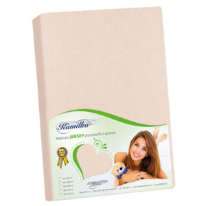 Bellatex Jersey prestieradlo Kamilka púdrová ružová, 90 x 200 cm