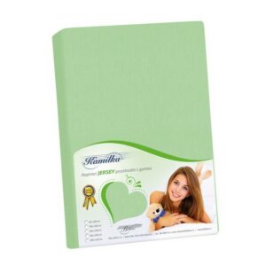 Bellatex Jersey prestieradlo Kamilka svetlozelená, 200 x 220 cm