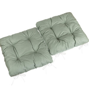 Bellatex Sedák Adela prešívaný khaki, 40 x 40 cm, súprava 2 ks