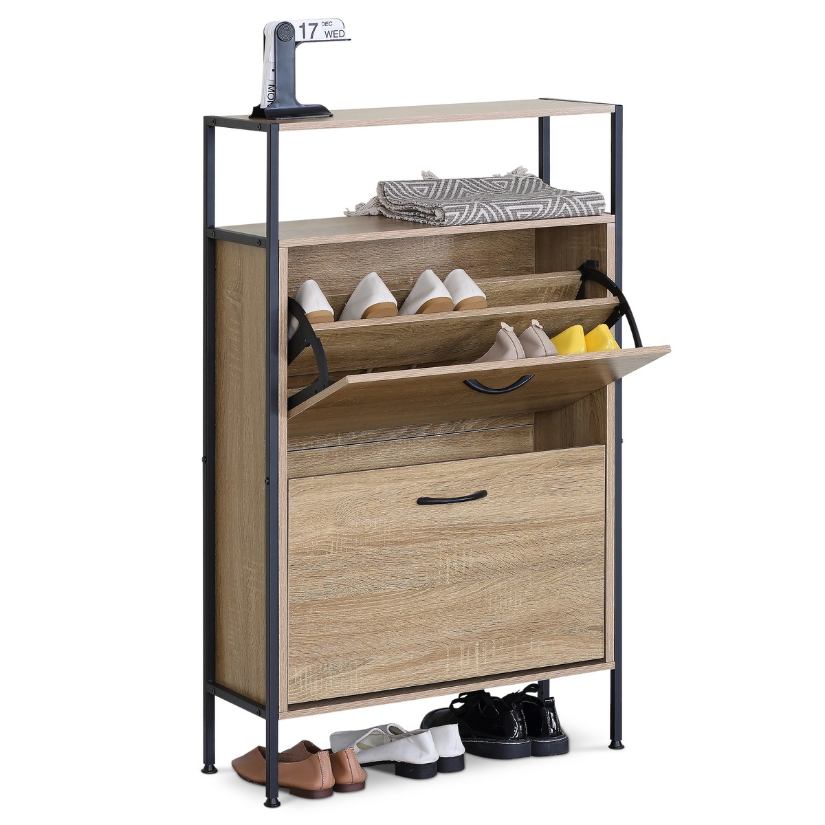 Botník s policami G1007 OAK, dub – Obrázok 2