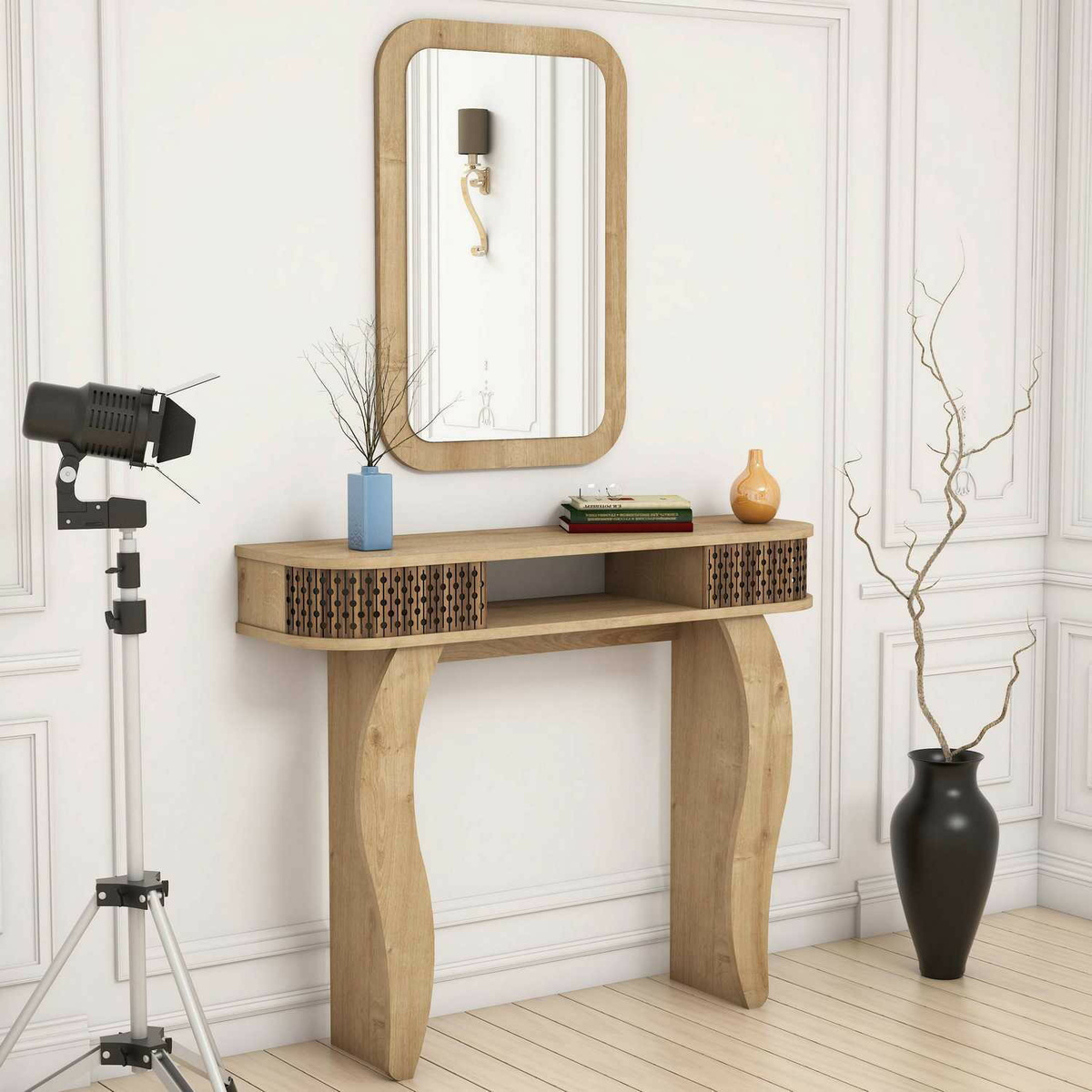 Dekoratívny stolík Damla Oak – Obrázok 2