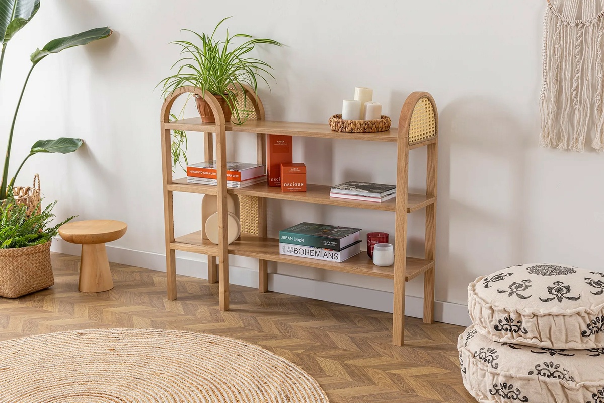 Drevený regál Nala Natural – Obrázok 4