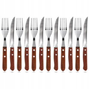 Steakový set HAPPY GREEN, 12 dílů