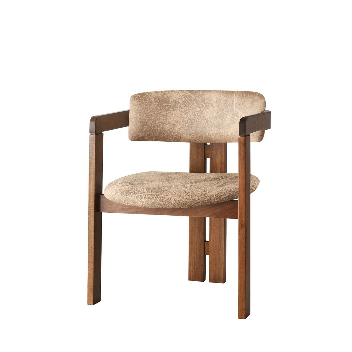 Jedálenská stolička CO Beige and Walnut