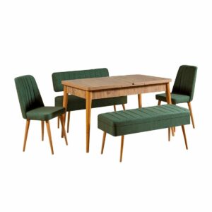 Jedálenský set Vina Atlantic Pine and Green I, 5 ks