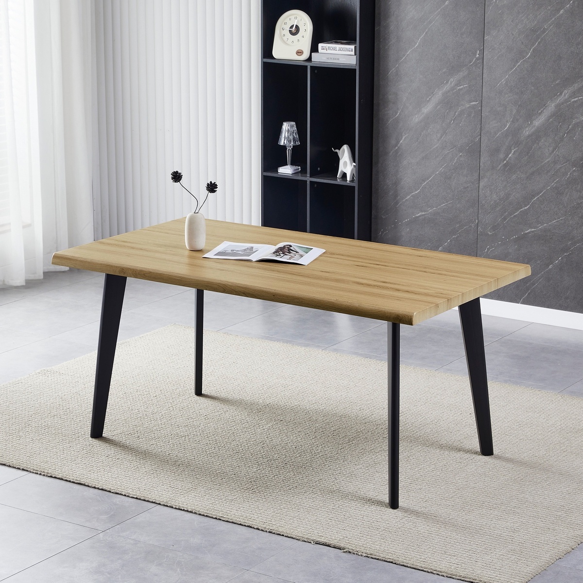 Jedálenský stôl 160 x 90 cm, staré drevo – Obrázok 5