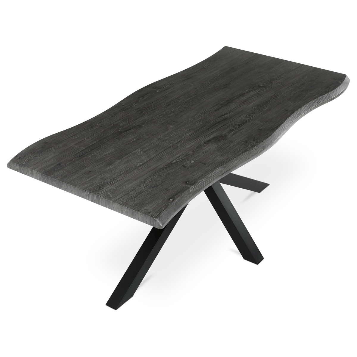 Jedálenský stôl 180 x 90 cm, sivý dub – Obrázok 3