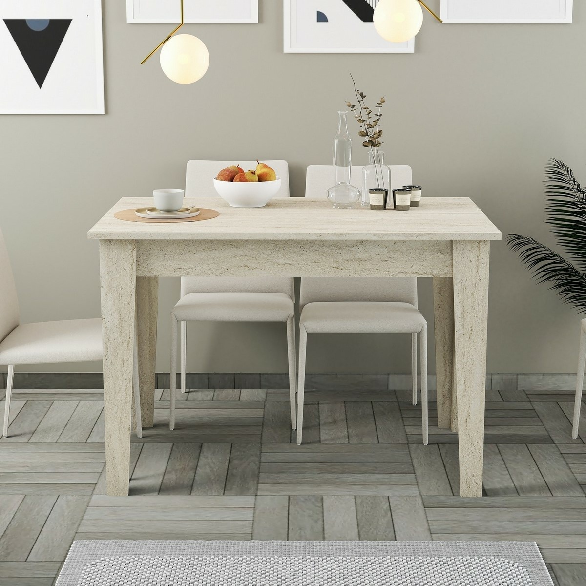 Jedálenský stôl Kiev Travertine – Obrázok 3