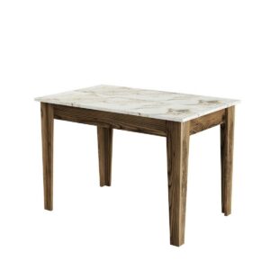 Jedálenský stôl Kiev White and Walnut