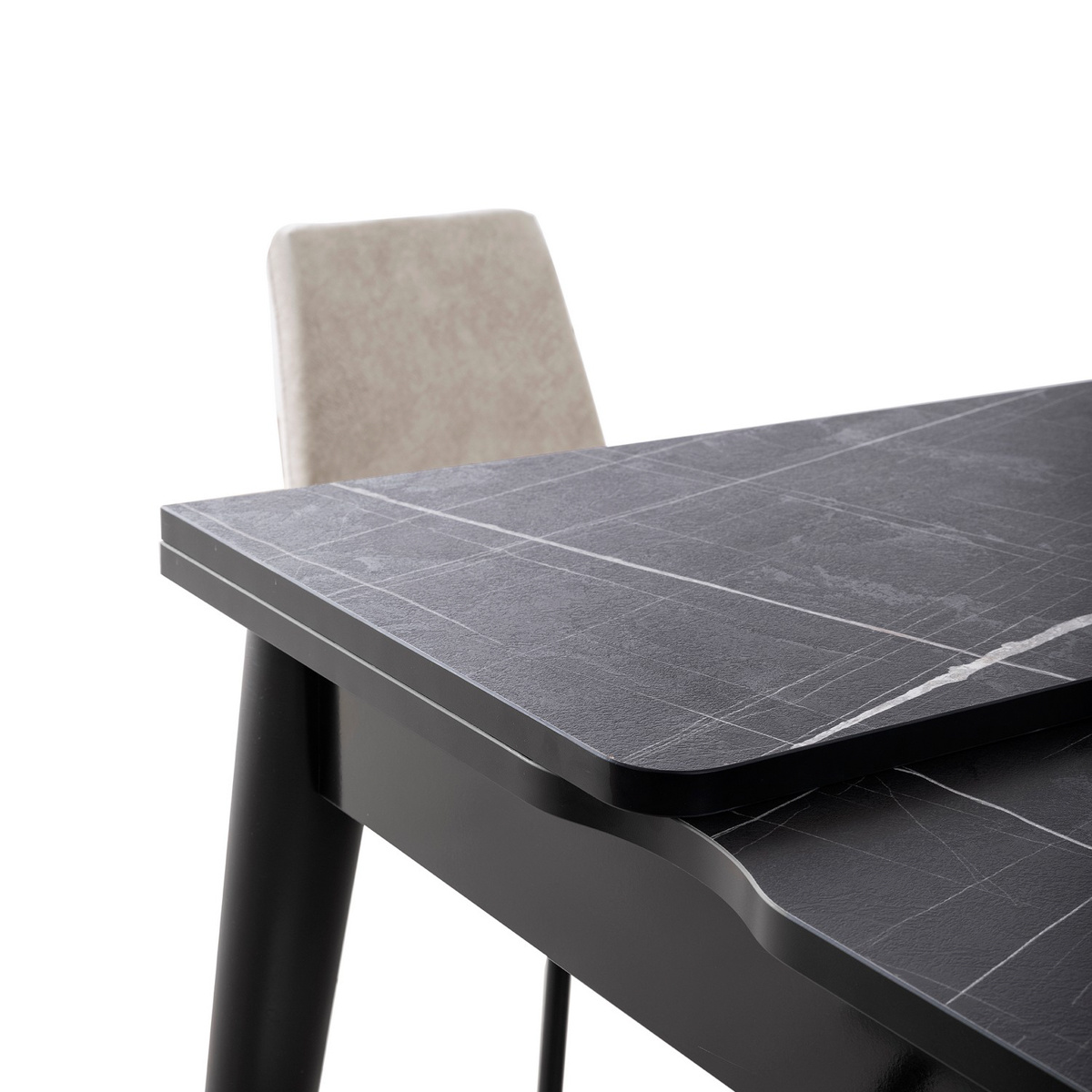 Jedálenský stôl Totem Black Marble – Obrázok 5
