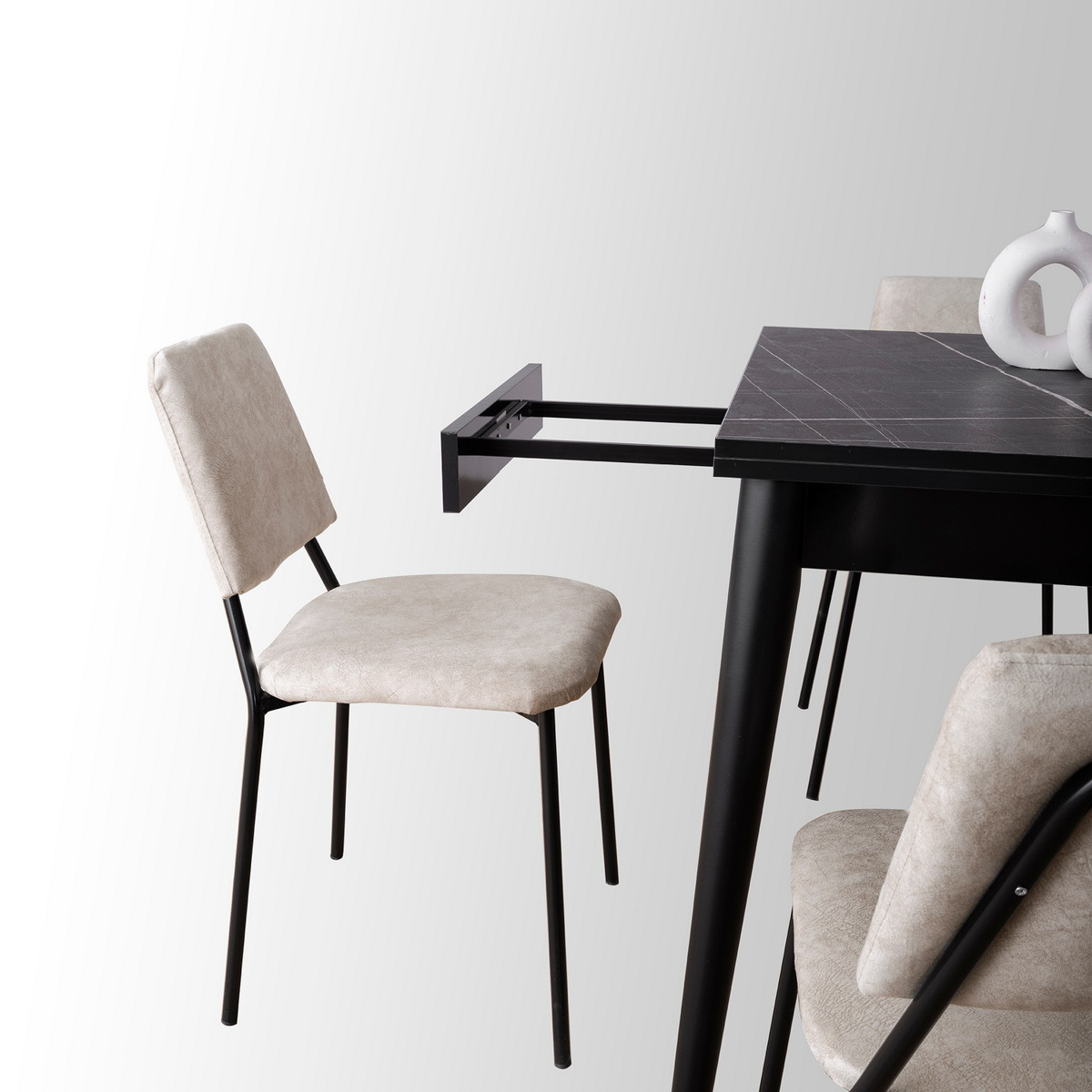Jedálenský stôl Totem Black Marble – Obrázok 7