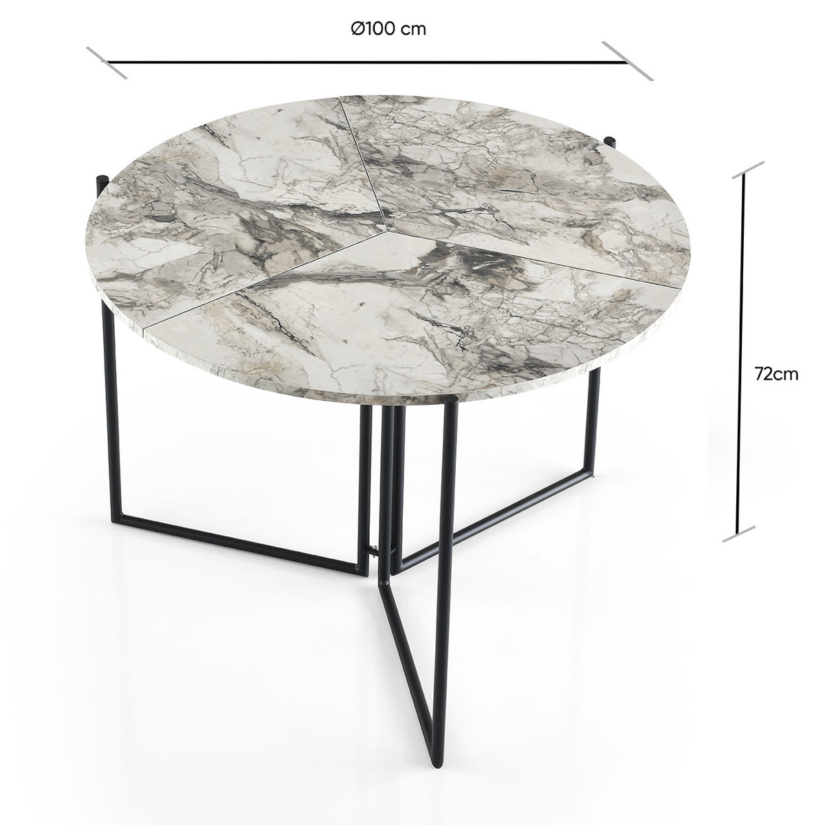 Jedálenský stôl Yaprak Atlantic Pine – Obrázok 5