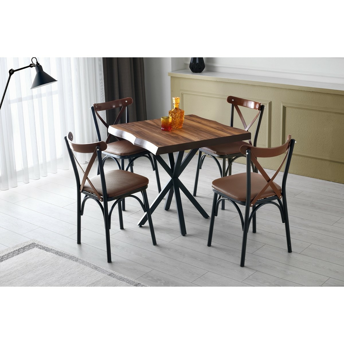 Jedálenský stôl Zafir Walnut – Obrázok 2