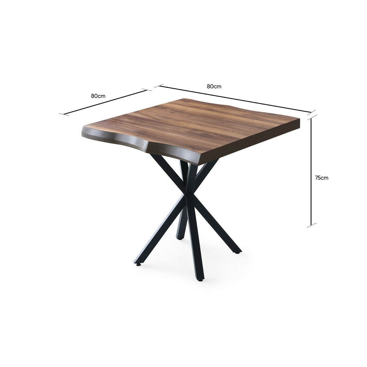 Jedálenský stôl Zafir Walnut – Obrázok 3